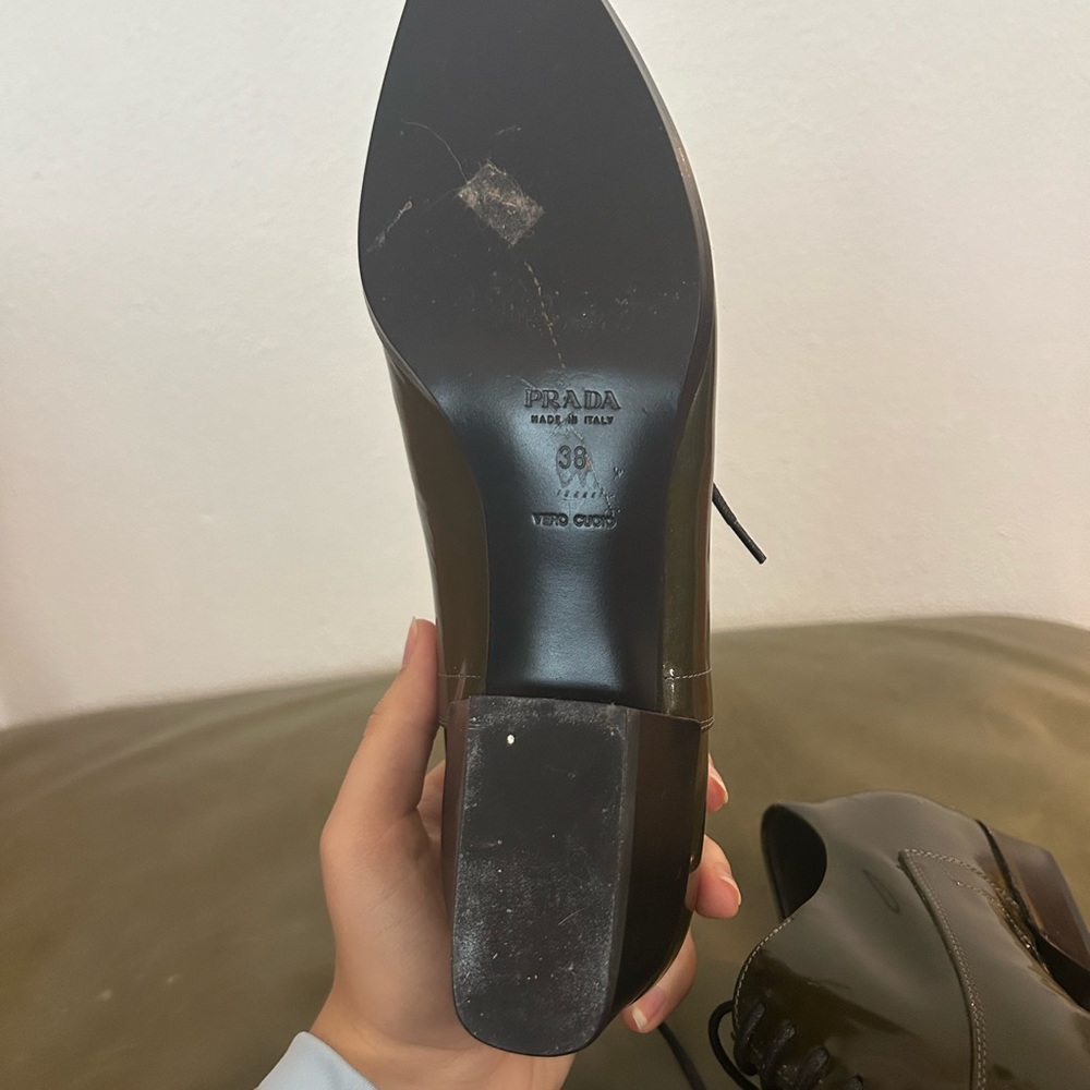 Prada - Miu Miu Pointed Green Shoes Size 38 - image 7